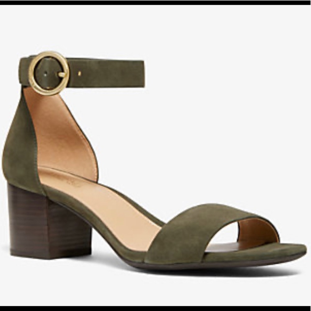 Michael Kors Lena sandal suede in olive